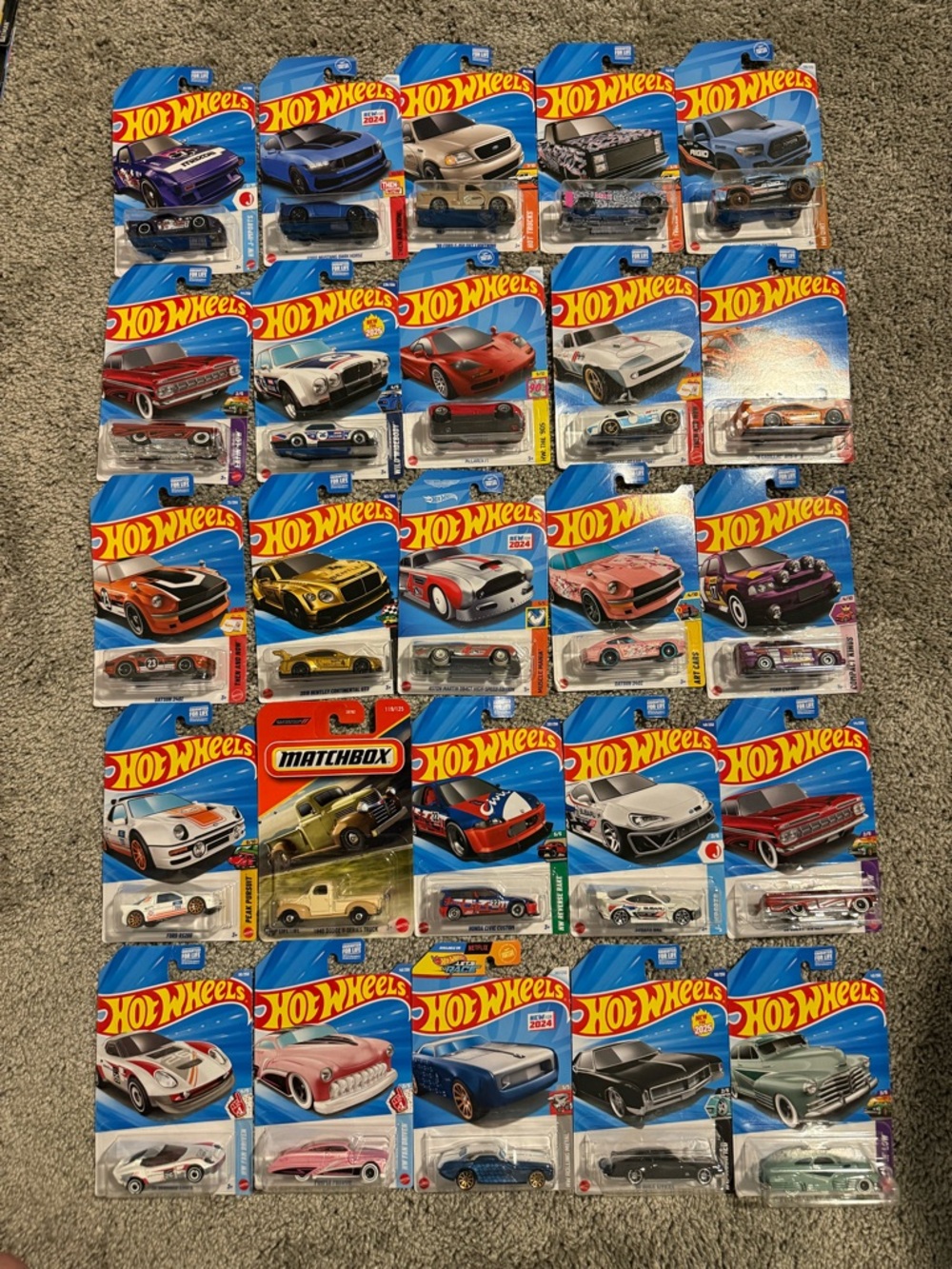 Hot Wheels Lot of 25 Cars Trucks JDM Muscle Diecast Sealed Collection